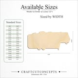 Size reference chart for 5th Wheel Camper