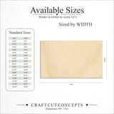Size reference chart for Rectangle