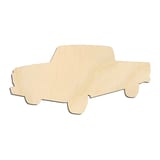 Laser-cut baltic birch silhouette of 70s Vintage Pickup Truck