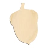 Laser-cut baltic birch silhouette of Acorn Silhouette