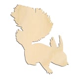 Laser-cut baltic birch silhouette of Squirrel