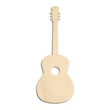 Laser-cut baltic birch silhouette of Acoustic Guitar