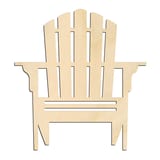 Laser-cut baltic birch silhouette of ADIRONDACK CHAIR FRONT