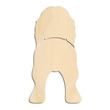 Laser-cut baltic birch silhouette of AFGHAN HOUND TWO PIECE BACK VIEW