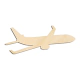 Laser-cut baltic birch silhouette of AIRPLANE