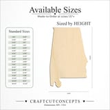 Size reference chart for ALABAMA STATE CRAFT VARIANT