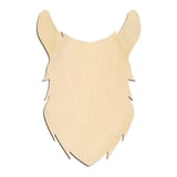 Laser-cut baltic birch silhouette of ALPACA HEAD LLAMA