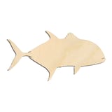 Laser-cut baltic birch silhouette of AMBERJACK