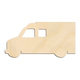 Laser-cut baltic birch silhouette of AMBULANCE