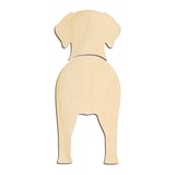 Laser-cut baltic birch silhouette of American Leopard Hound