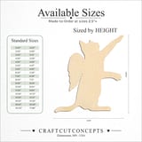 Size reference chart for Angel Wing Cat