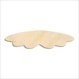 Laser-cut baltic birch silhouette of ANGEL WINGS MINIMAL SPREAD