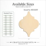 Size reference chart for ARABESQUE