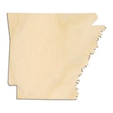 Laser-cut baltic birch silhouette of ARKANSAS STATE SILHOUETTE