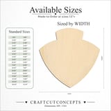 Size reference chart for Arrowhead Badge