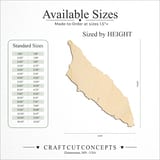 Size reference chart for ARUBA