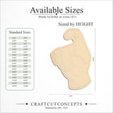 Size reference chart for ASL SIGN LANGUAGE LETTER X