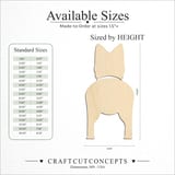 Size reference chart for AUSTRALIAN TERRIER
