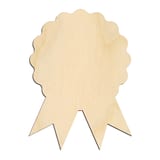 Laser-cut baltic birch silhouette of AWARD PRIZE RIBBON