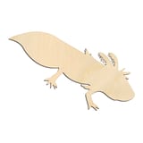 Laser-cut baltic birch silhouette of AXOLOTL
