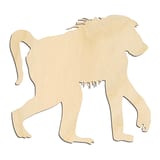 Laser-cut baltic birch silhouette of BABOON