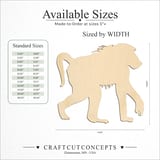 Size reference chart for BABOON
