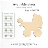 Size reference chart for BABY CARRIAGE CLASSIC SILHOUETTE