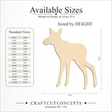Size reference chart for BABY MOOSE