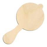 Laser-cut baltic birch silhouette of BABY RATTLE