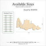 Size reference chart for BACK HOE EXTENDED BOOM