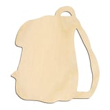 Laser-cut baltic birch silhouette of BACKPACK