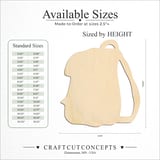 Size reference chart for BACKPACK