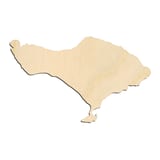 Laser-cut baltic birch silhouette of BALI ISLAND SILHOUETTE