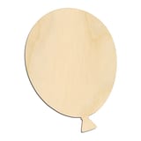 Laser-cut baltic birch silhouette of BALLOON