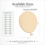 Size reference chart for BALLOON