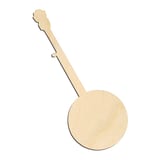 Laser-cut baltic birch silhouette of BANJO