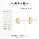 Size reference chart for BAR BELLS