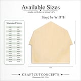 Size reference chart for BARN