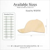 Size reference chart for BASEBALL HAT