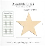 Size reference chart for BASIC STAR