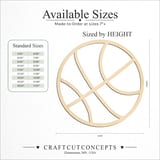 Size reference chart for BASKET BALL