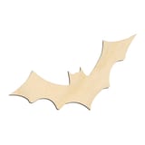 Laser-cut baltic birch silhouette of BAT FLYING ANGULAR