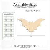 Size reference chart for BAT WIDE WINGS