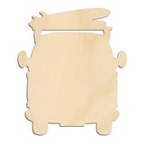 Laser-cut baltic birch silhouette of BEACH BUS WITH BOARD