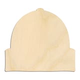 Laser-cut baltic birch silhouette of BEANIE HAT