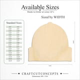 Size reference chart for BEANIE HAT