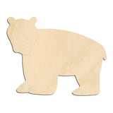 Laser-cut baltic birch silhouette of CUTE BEAR