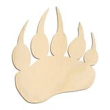 Laser-cut baltic birch silhouette of BEAR PRINT