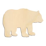 Laser-cut baltic birch silhouette of Bear Silhouette