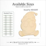 Size reference chart for BEARDED ENGRAVED GNOME